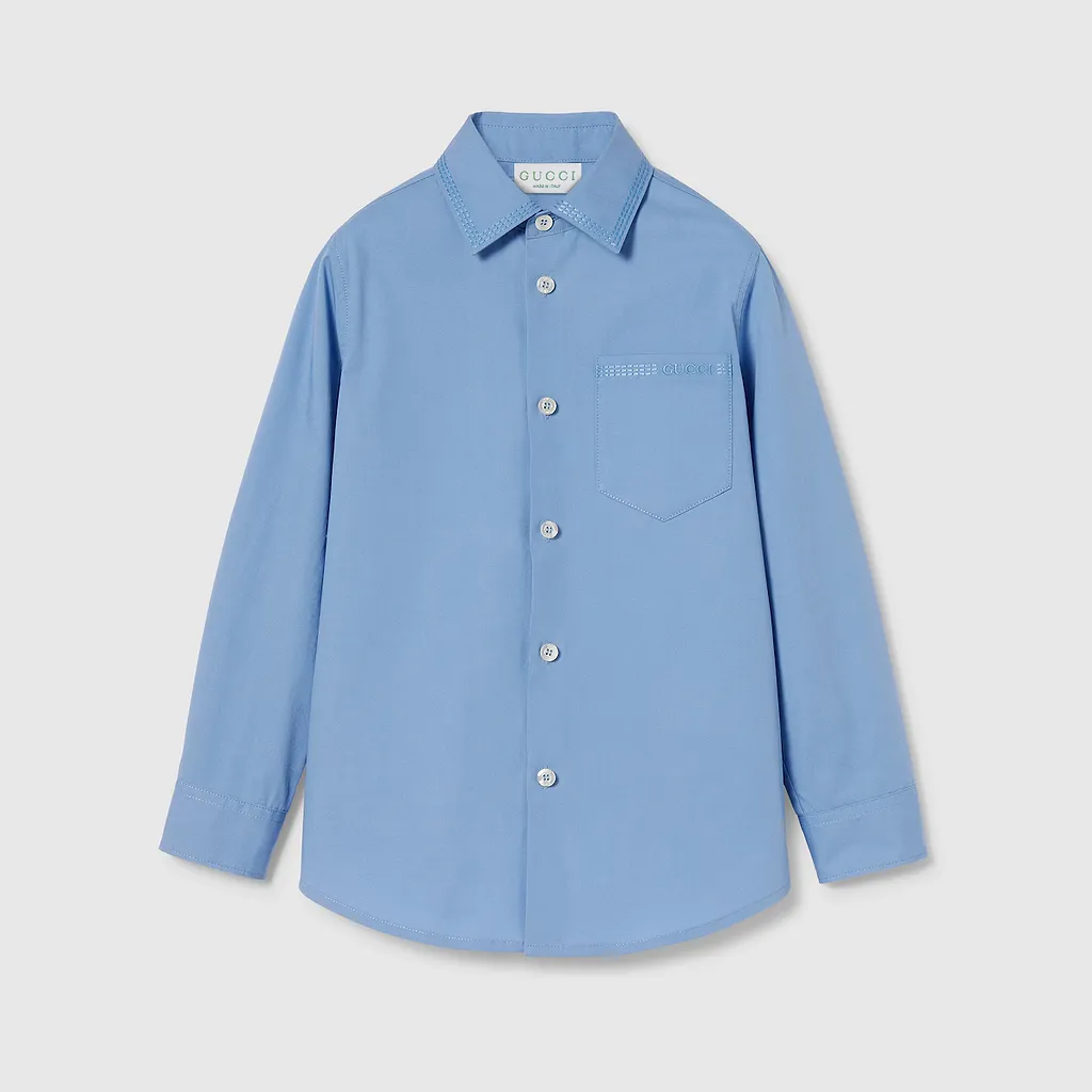 Children's Embroidered Cotton Shirt
