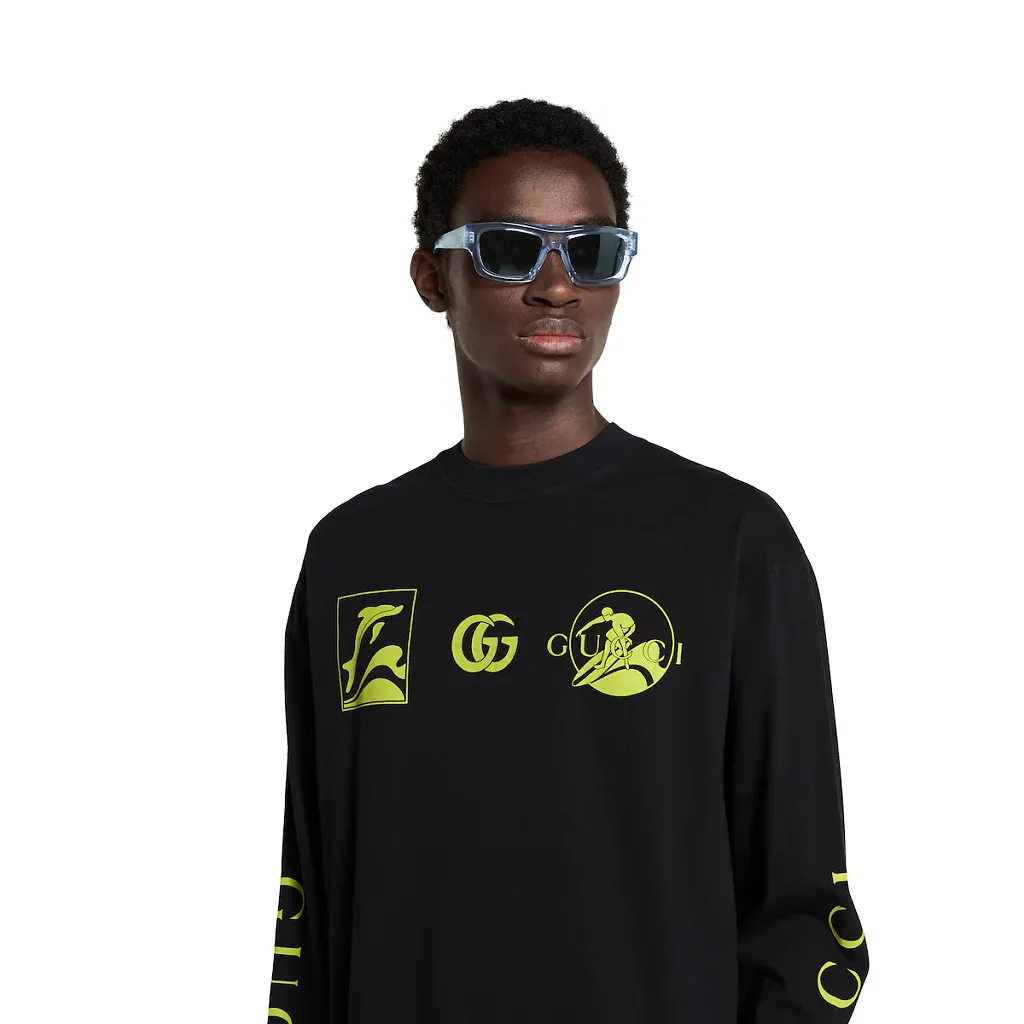 Printed Cotton Jersey Sweatshirt
