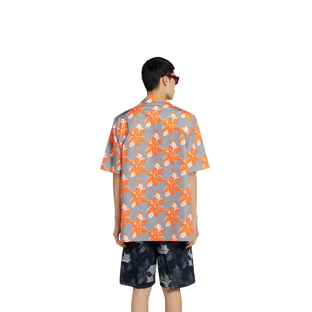 Printed Cotton Poplin Shirt