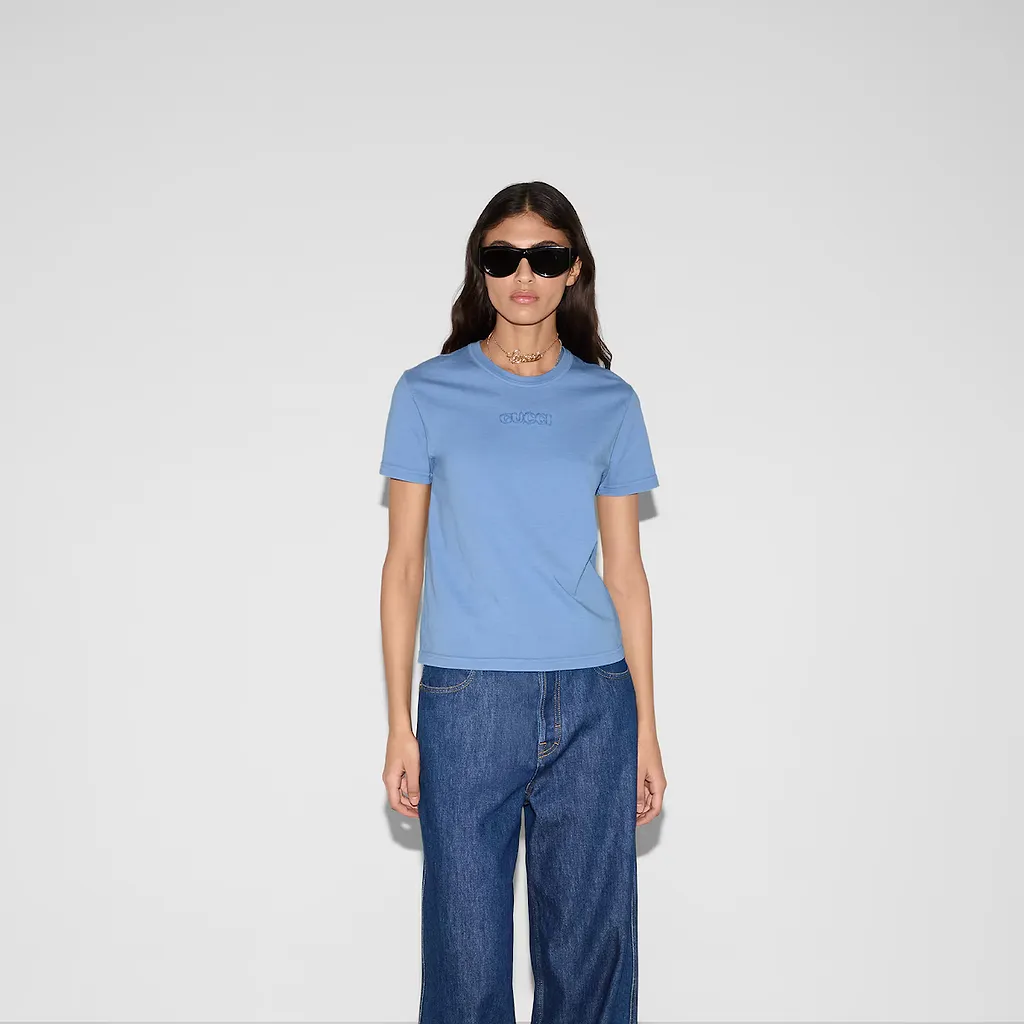 Embroidered Cotton Jersey T-Shirt
