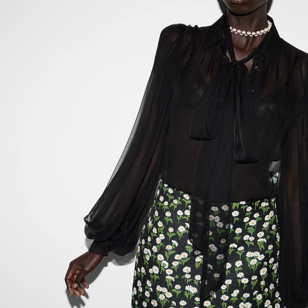 Silk Chiffon Shirt