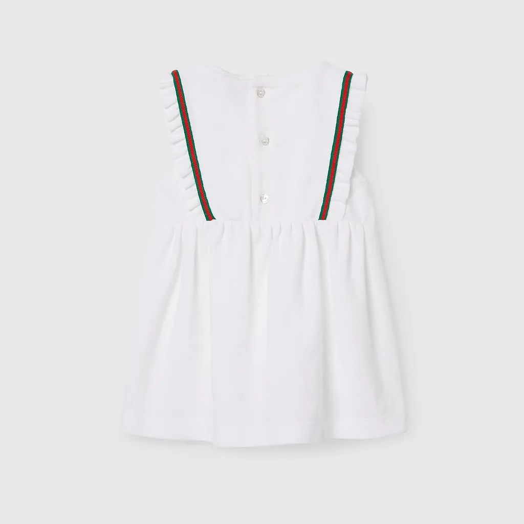 Baby Cotton Dress With Web