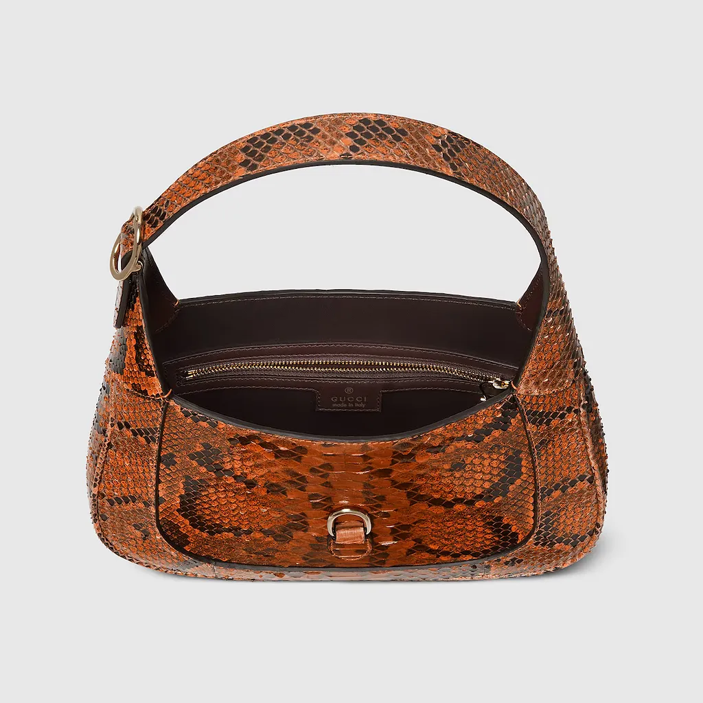 Gucci Jackie Small Python Shoulder Bag