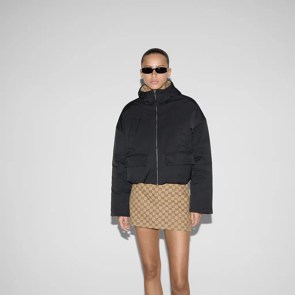 Reversible Polyester Bomber Jacket