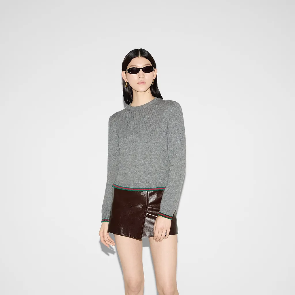 Fine Cashmere Top With Web