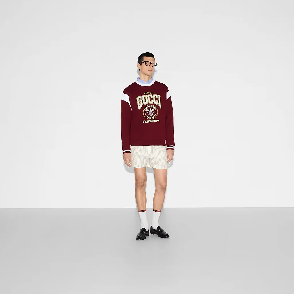Embroidered Cotton Jersey Sweatshirt