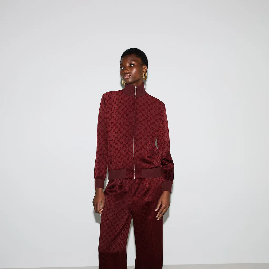 Gg Jacquard Zip Jacket