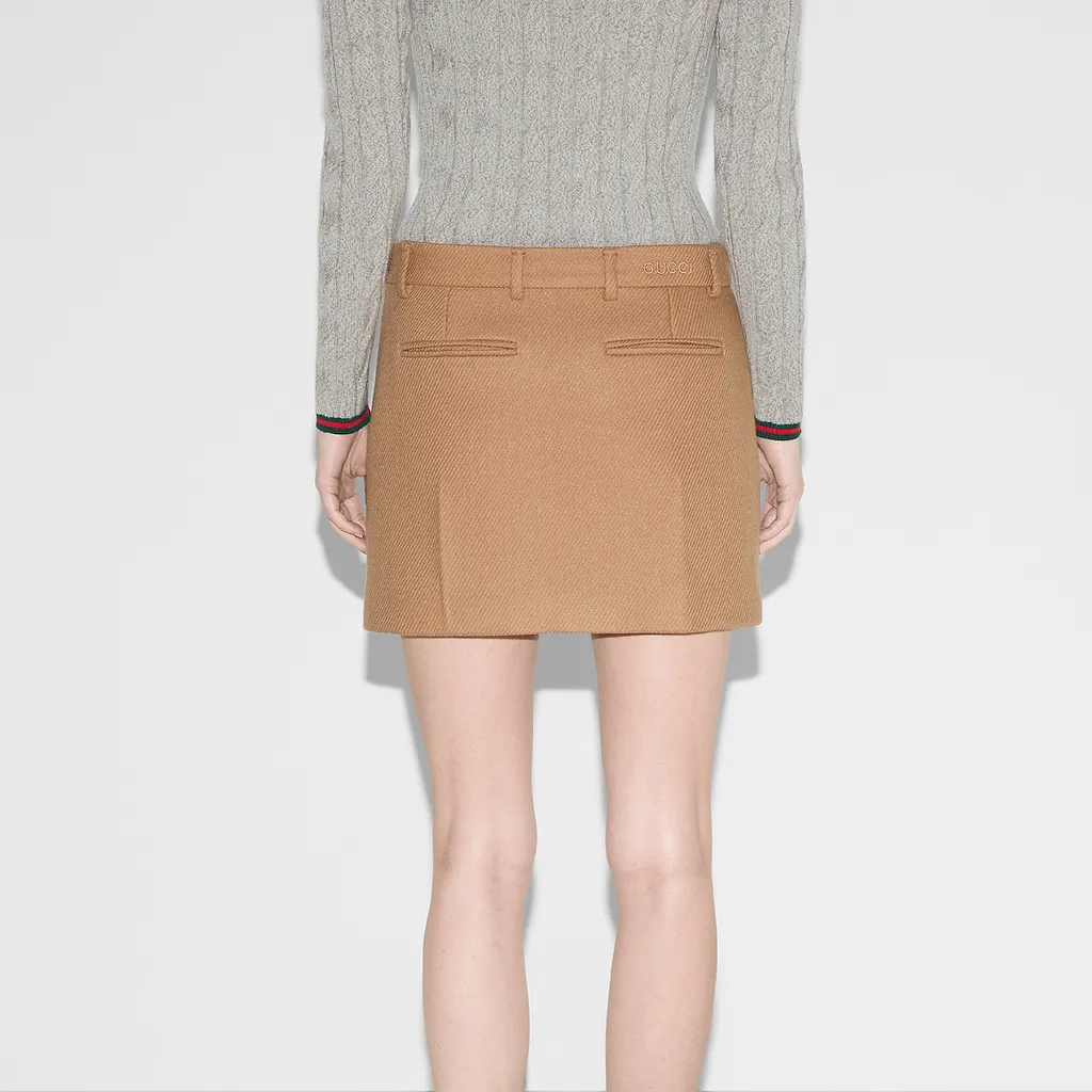 Wool Cashmere Skirt