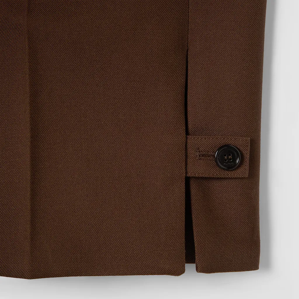 Embossed Wool Twill Pants