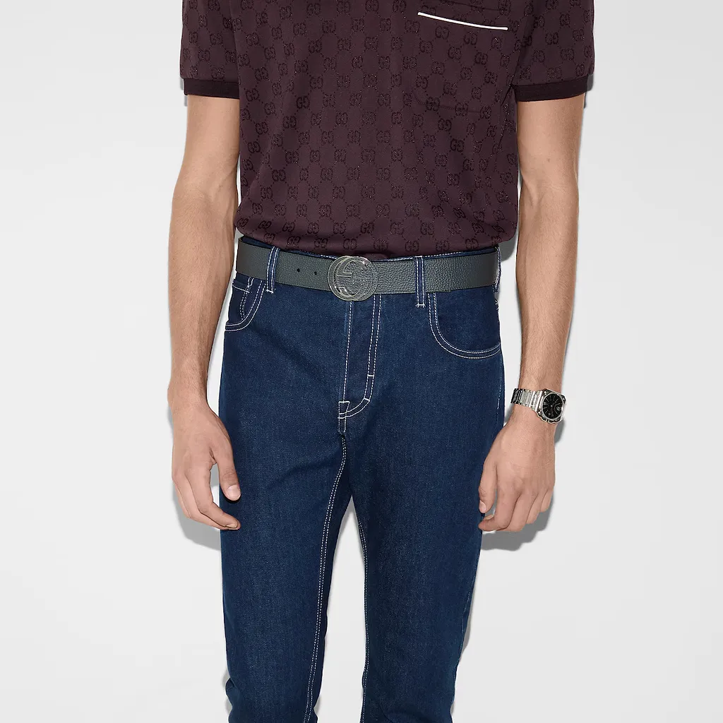 Reversible Belt With Interlocking G Buckle