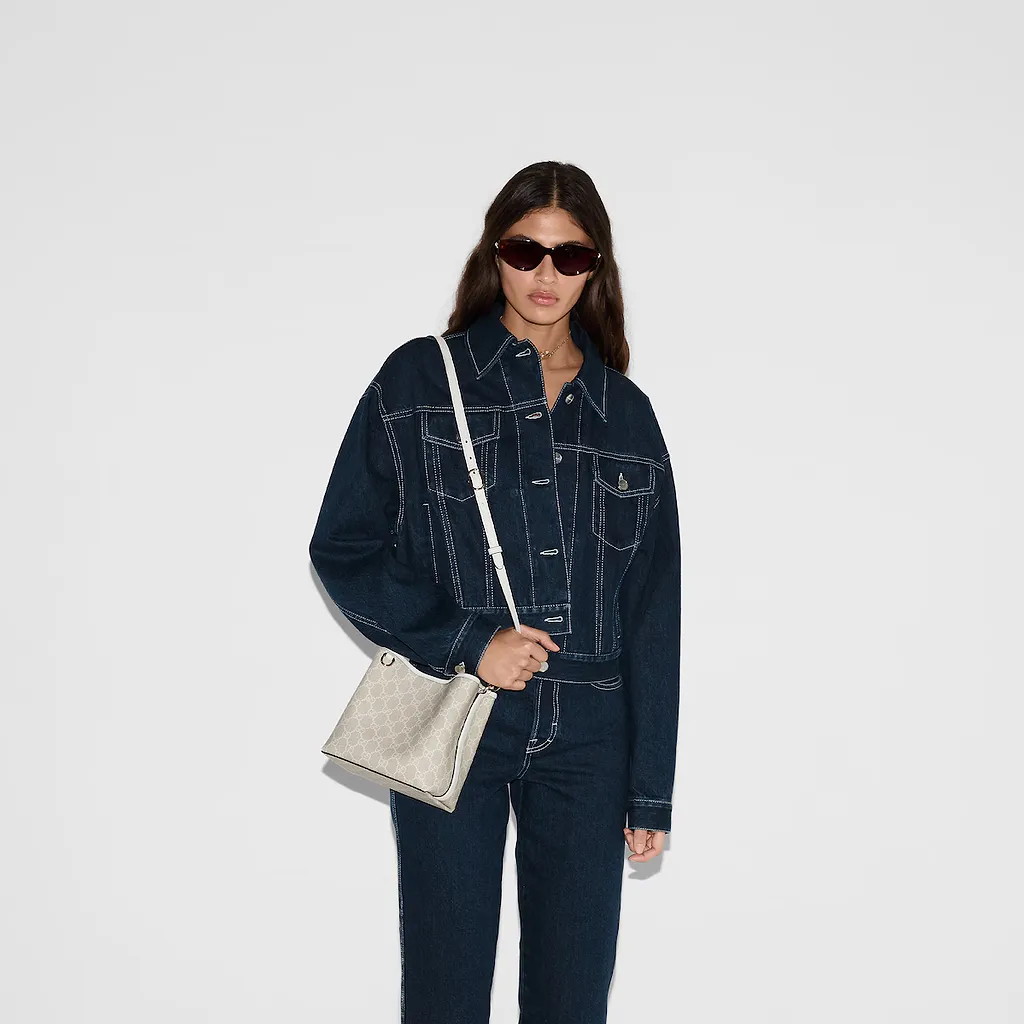 Gg Emblem Small Bucket Bag
