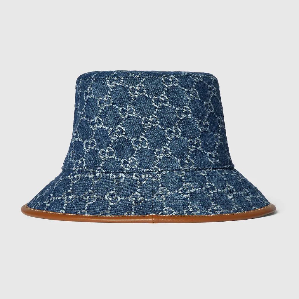 Gg Denim Bucket Hat