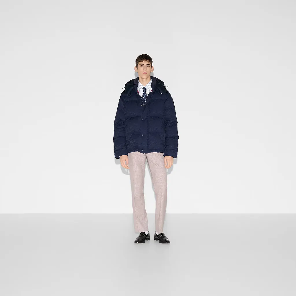 Gg Canvas Down Jacket