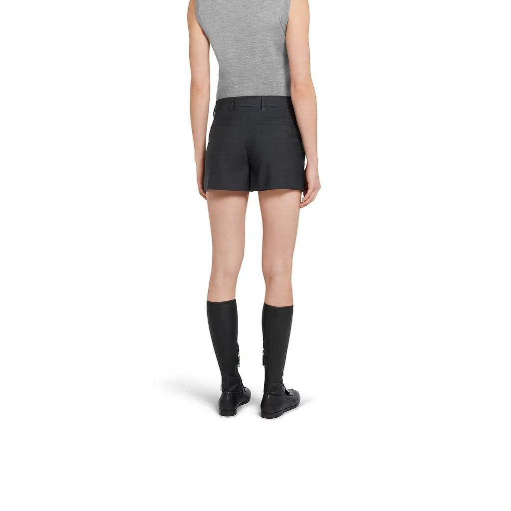 Wool Mini Shorts