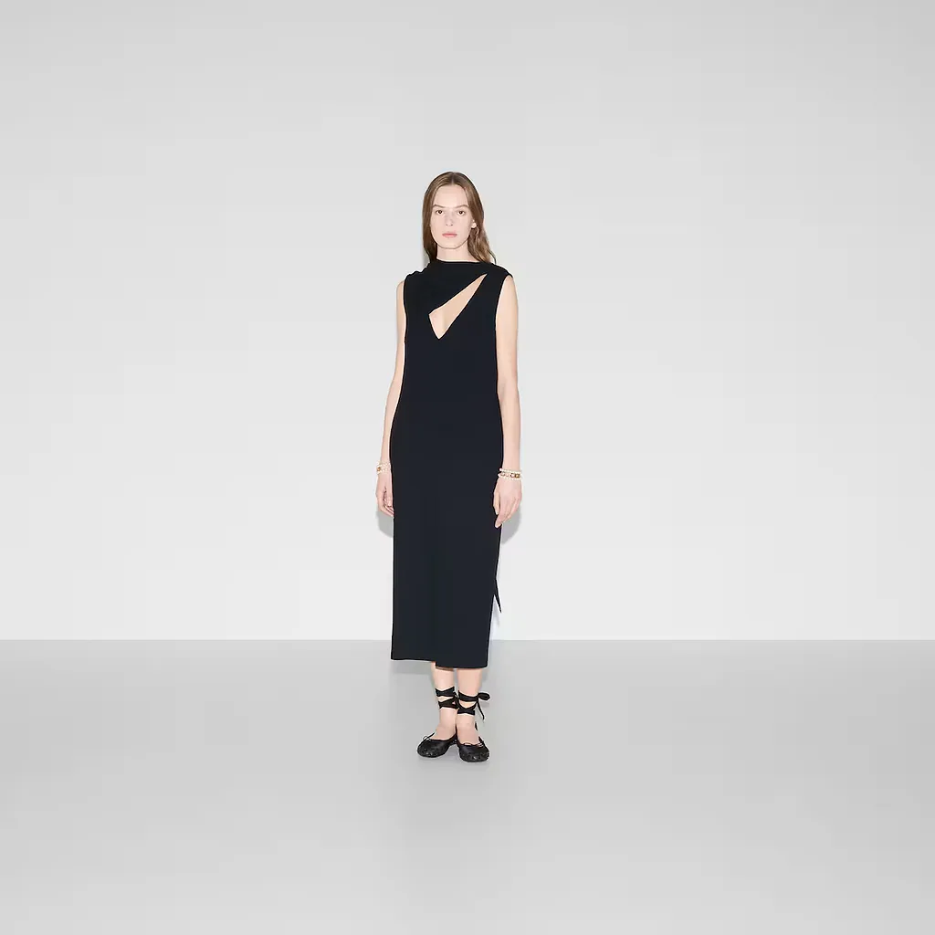 Acetate Viscose Sable Dress