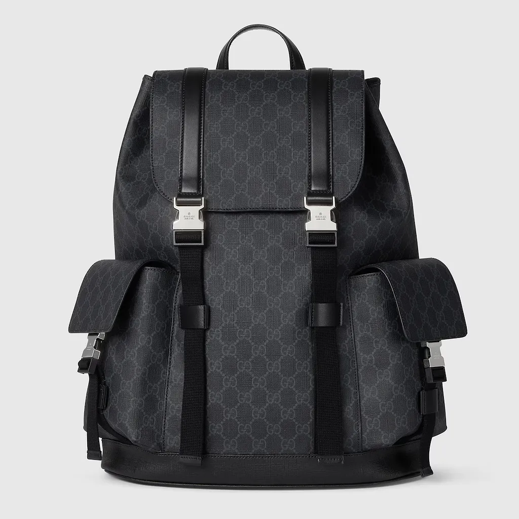 Gg Black Large Backpack