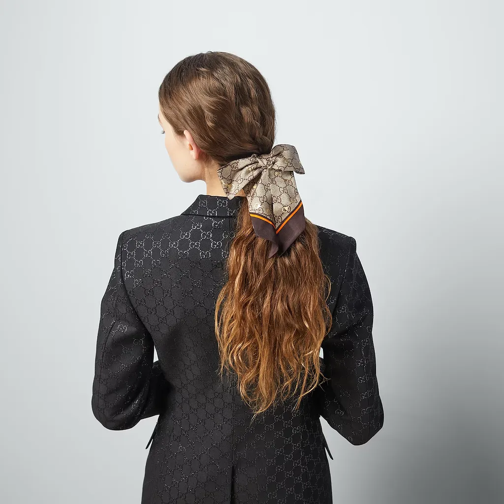 Silk Gg Scrunchie Set