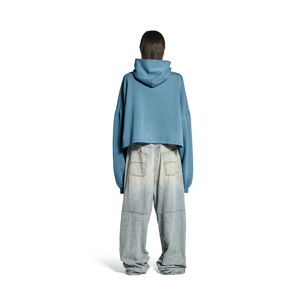 International Cropped Hoodie