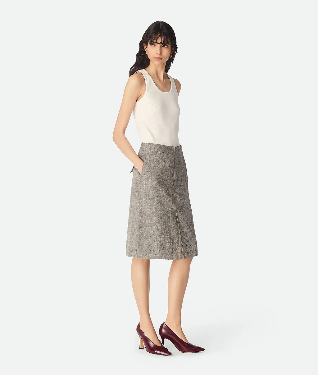 Viscose And Silk Skirt