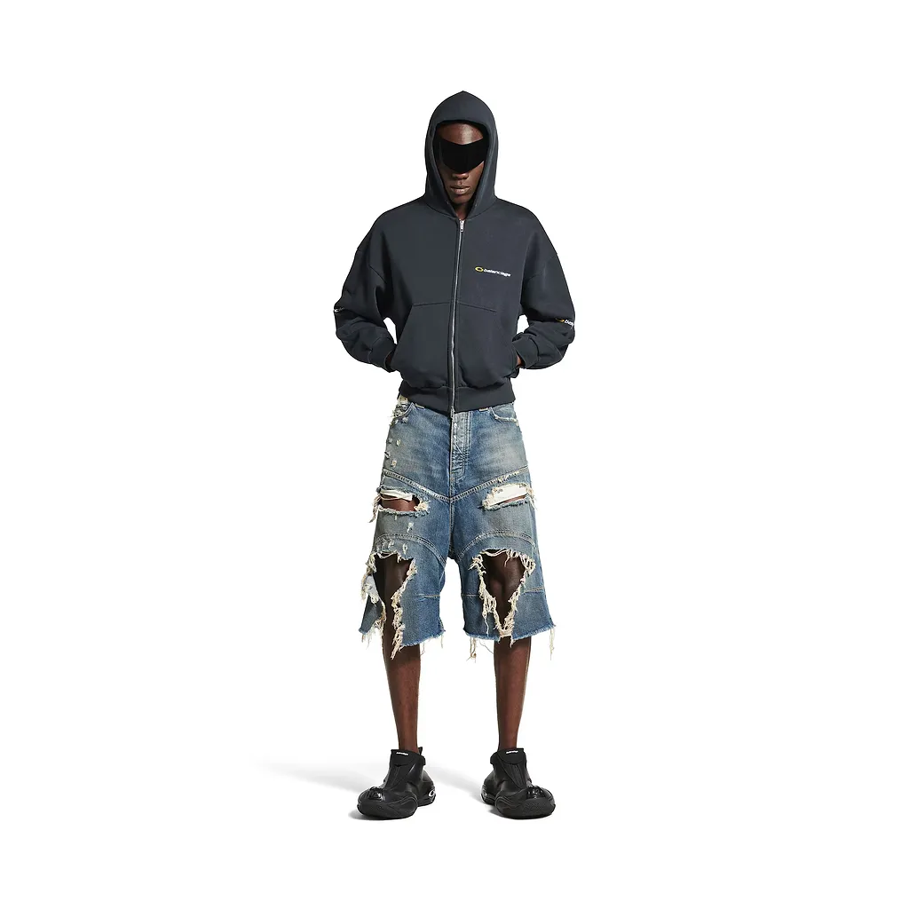 Distressed Baggy Shorts