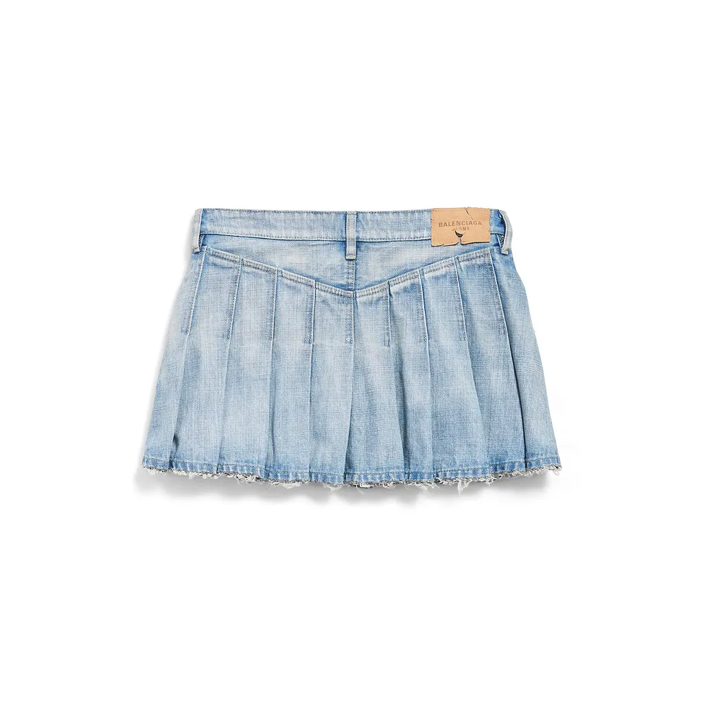 Pleated Mini Skirt