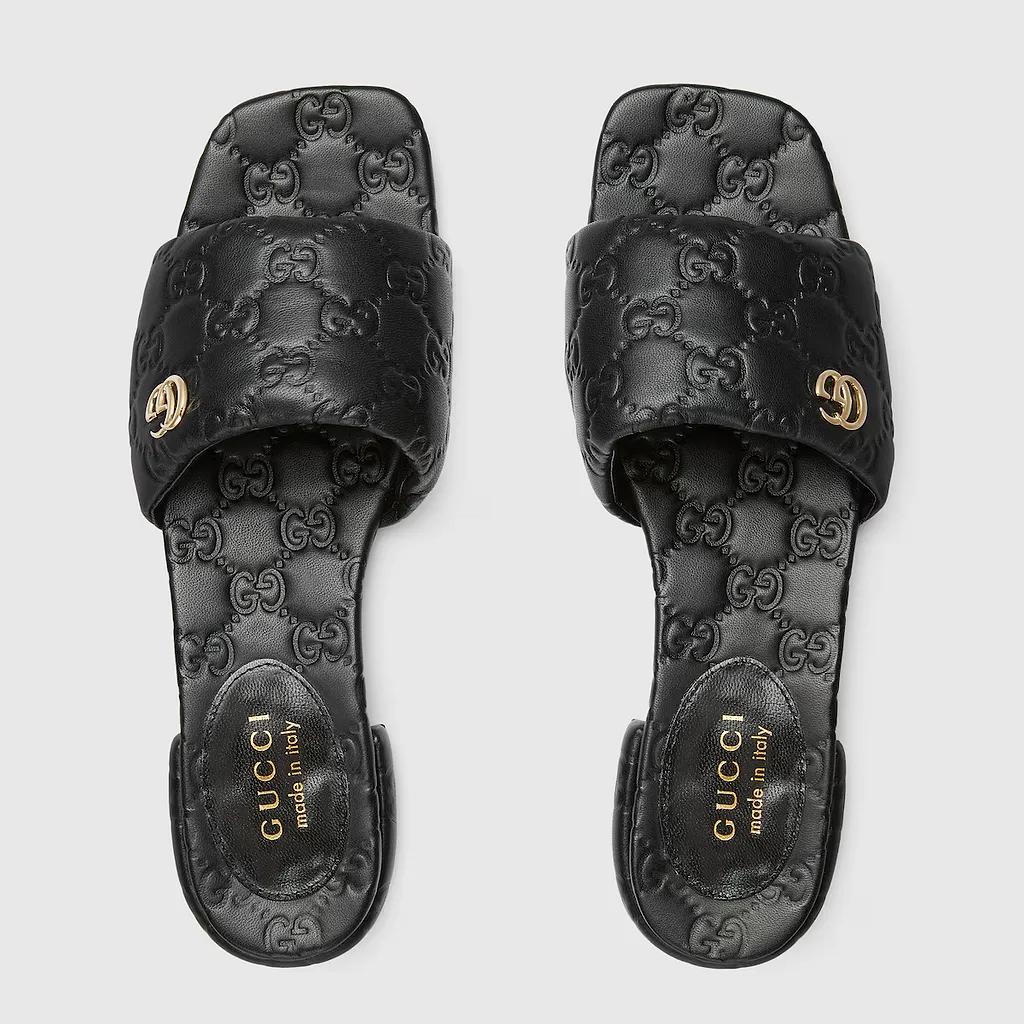 Slide Sandal With Double G