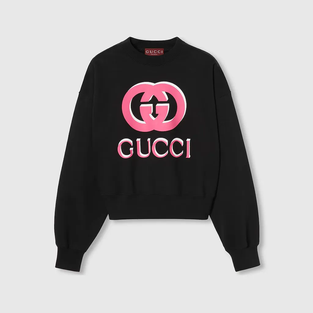 Printed Cotton Jersey Sweatshirt