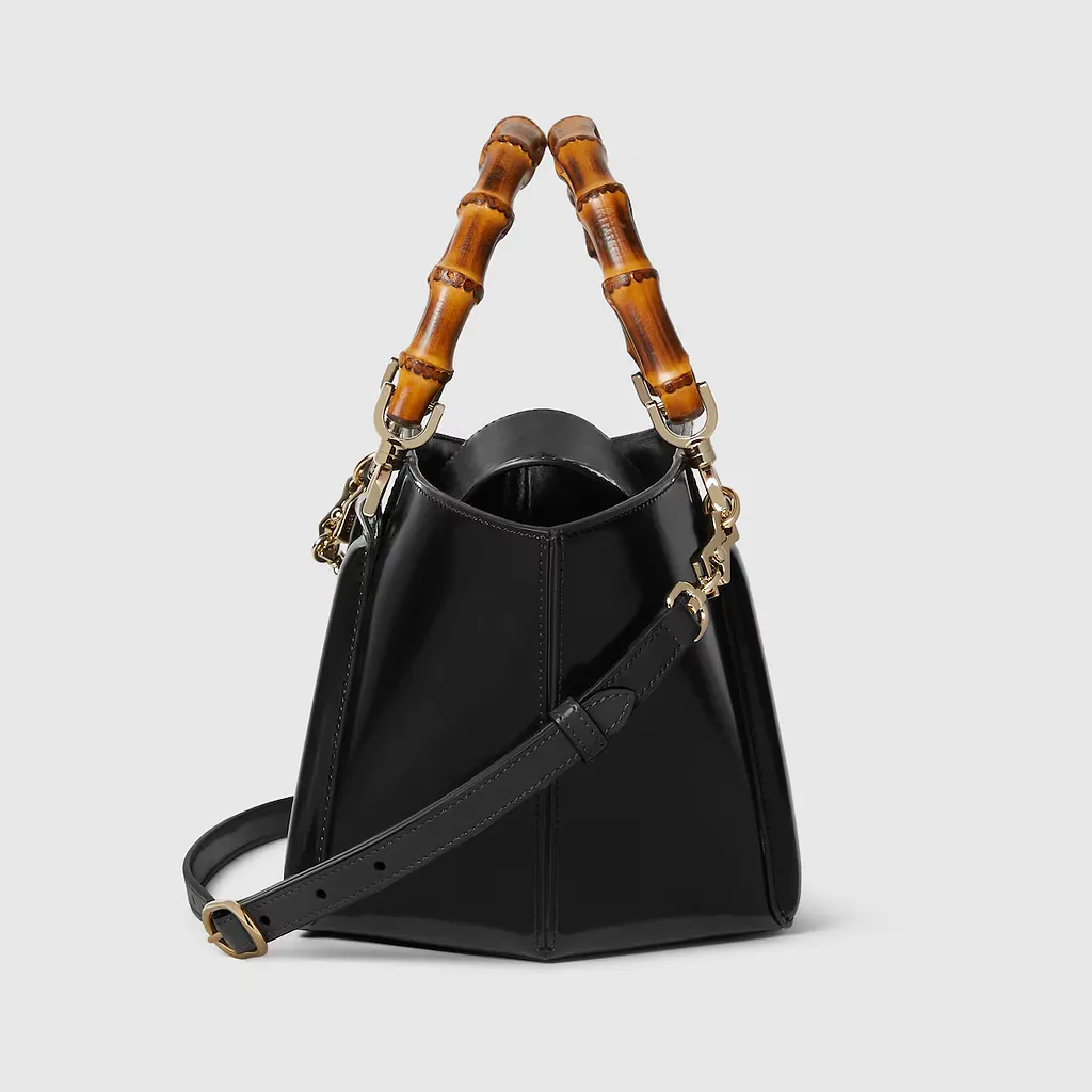 Small Bamboo Top Handle Tote Bag