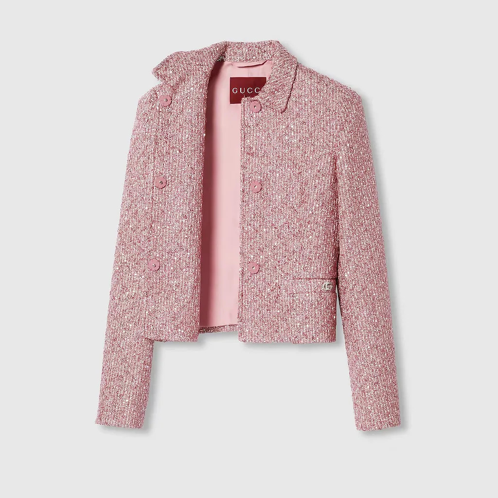Sequined Lamé Tweed Jacket