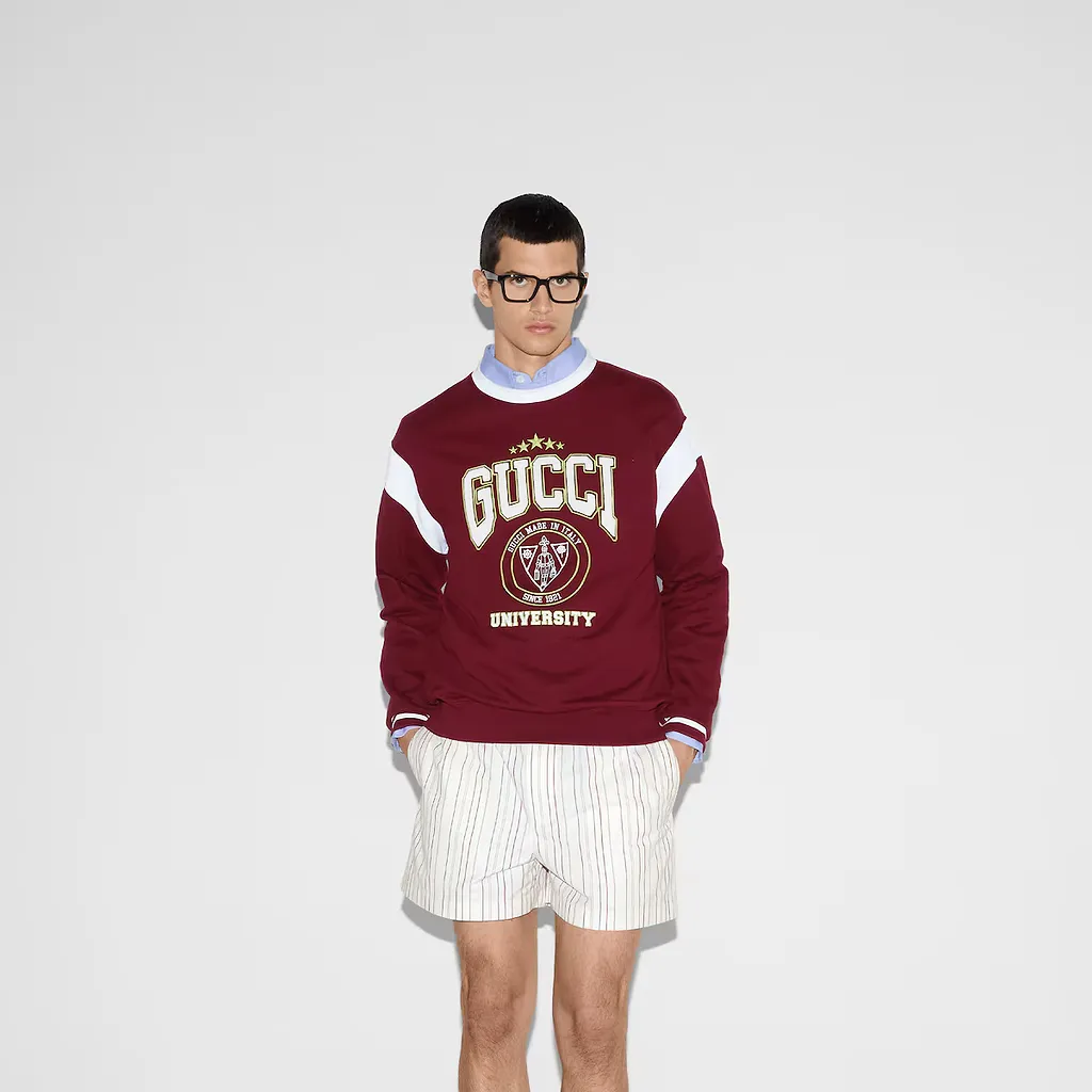 Embroidered Cotton Jersey Sweatshirt