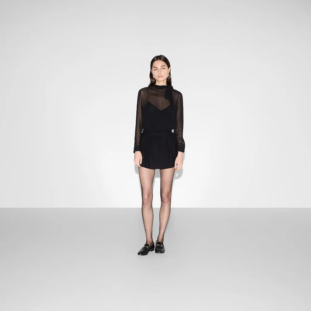 Wool Bouclé Mini Skirt