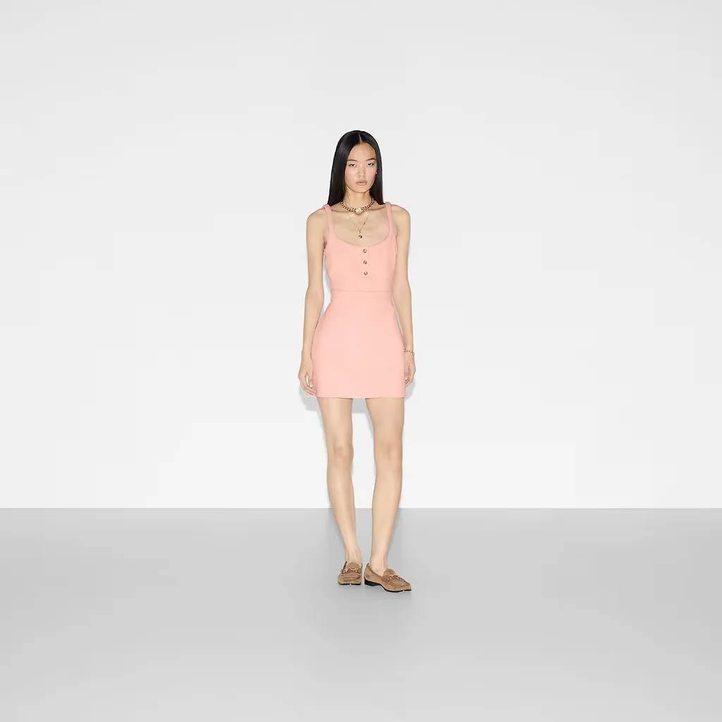 Cotton Tweed Mini Dress