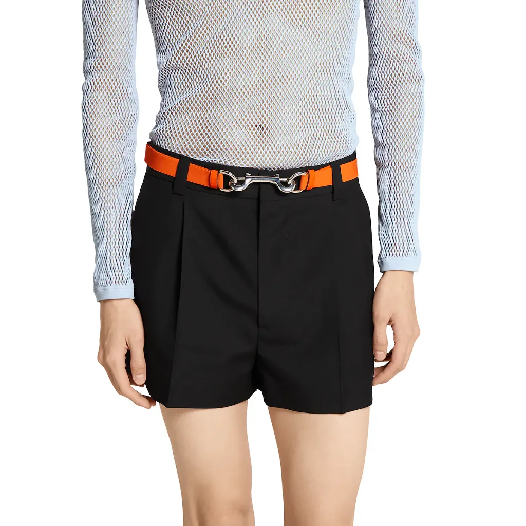 Thin Belt With Double Snap Hook Buckle, 2