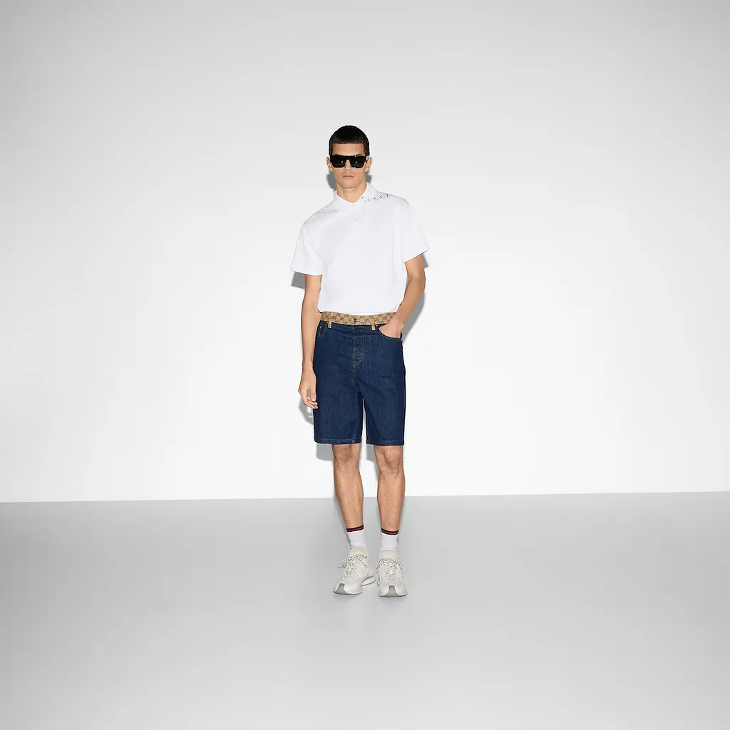 Printed Cotton Polo Shirt