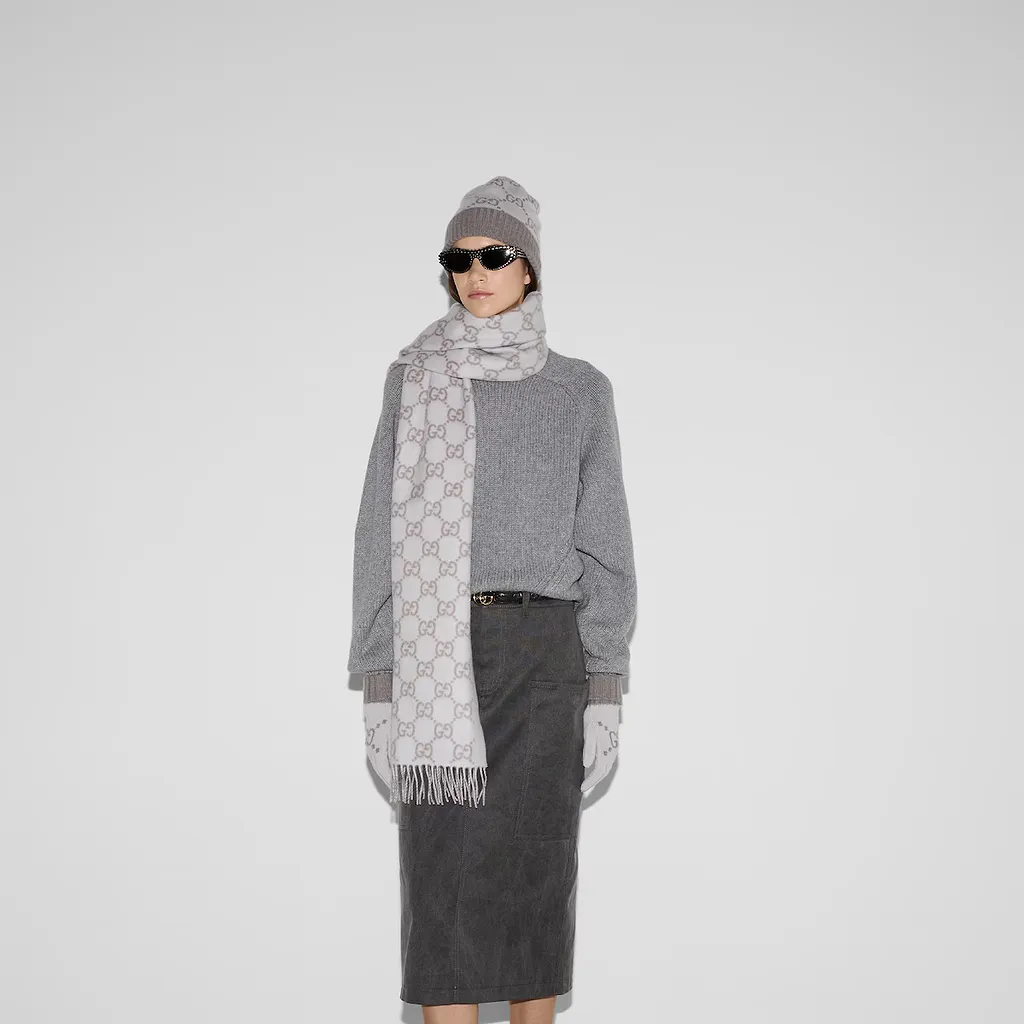 Gg Cashmere Scarf
