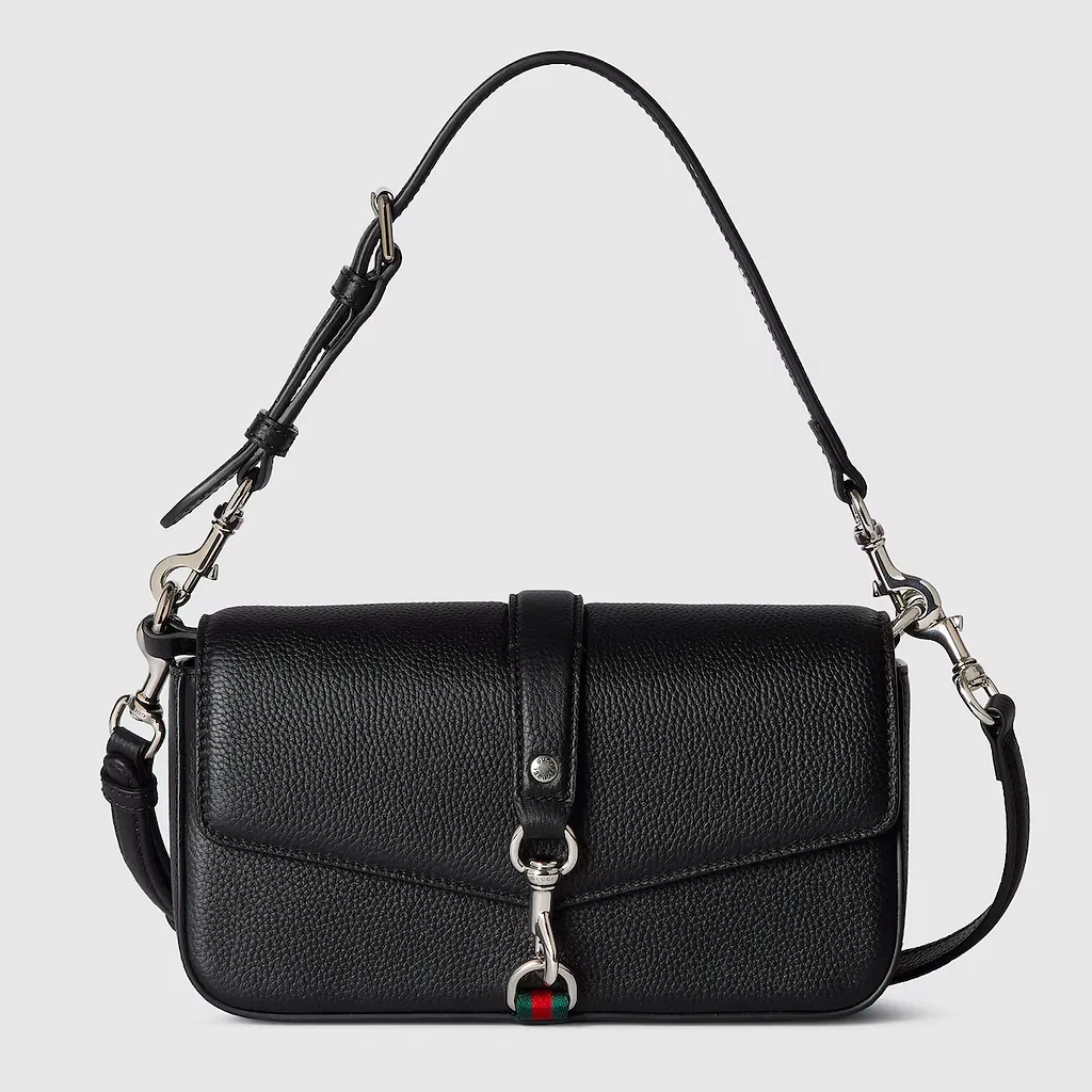Small Crossbody Bag With Hook Closure