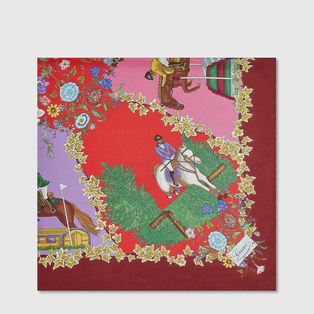 Printed Silk Twill Carré