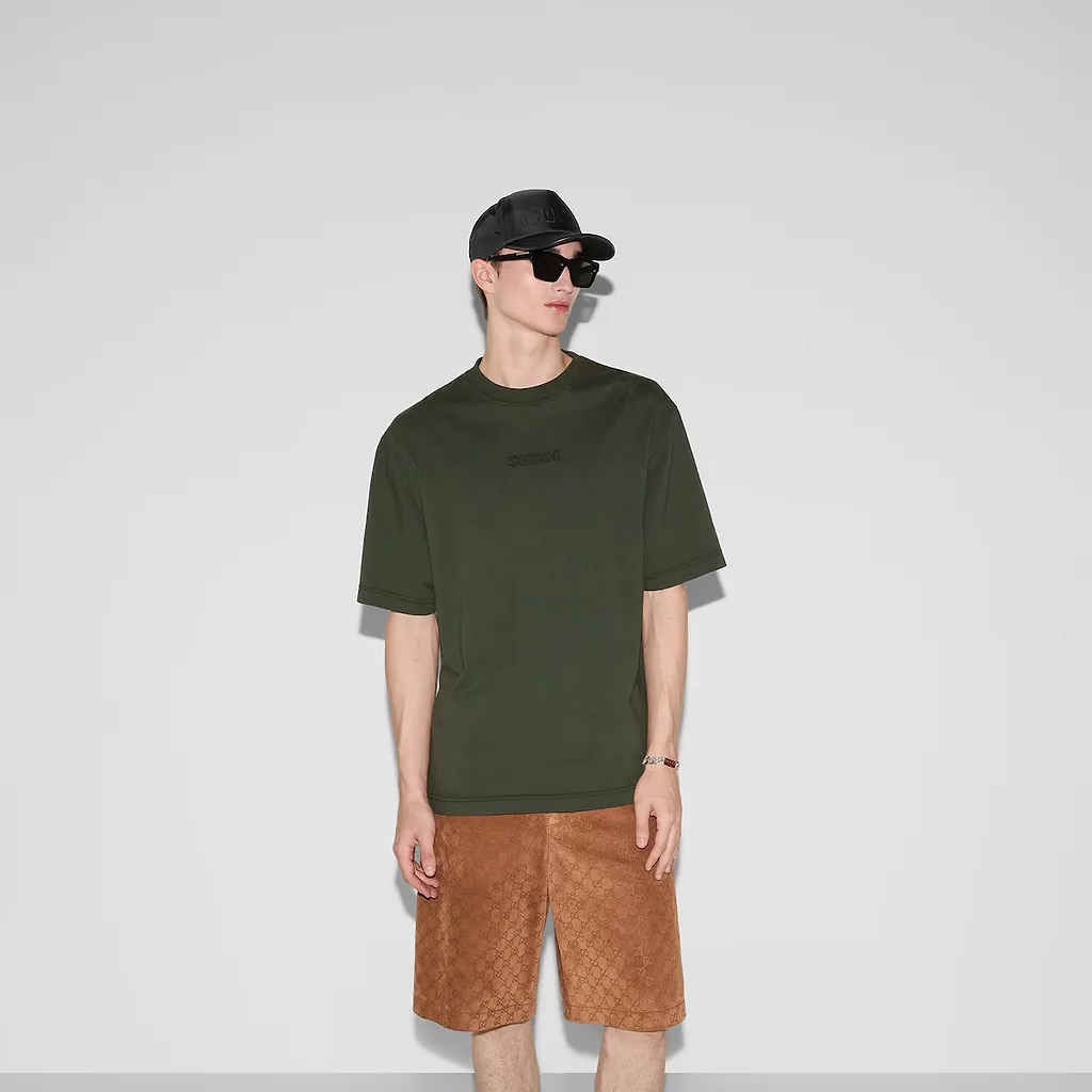Embroidered Cotton Jersey T-Shirt