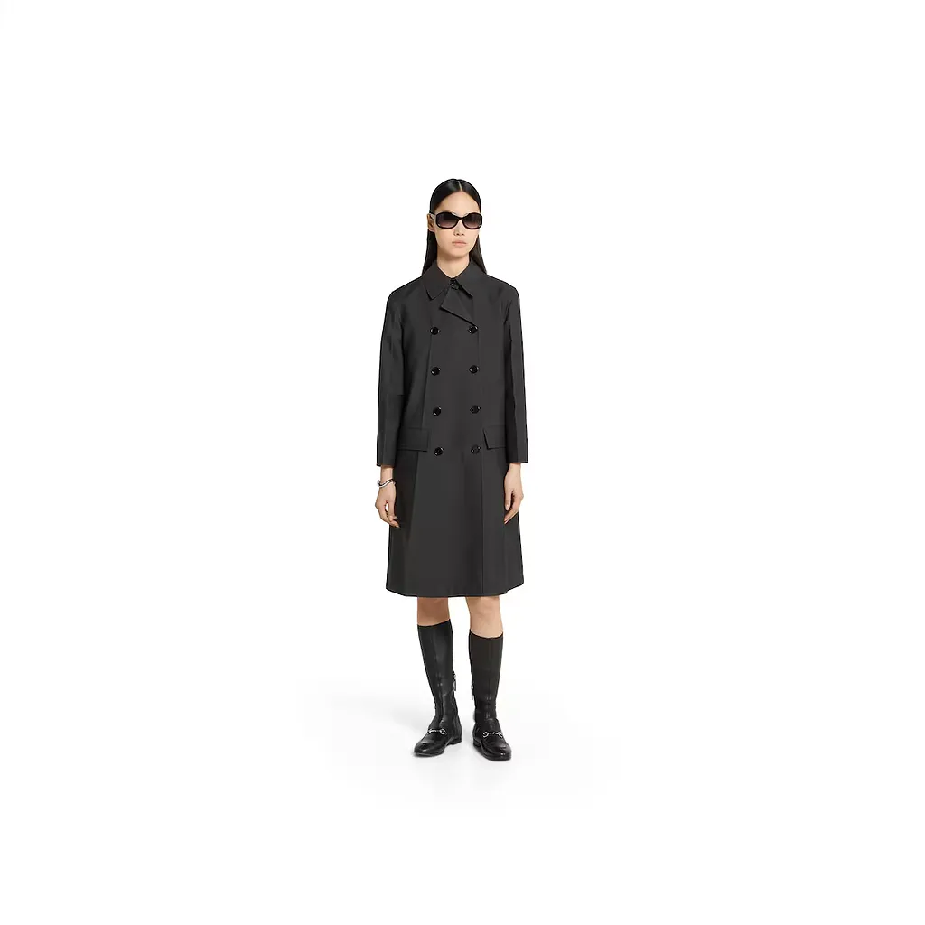 Wool Double-Breasted Coat