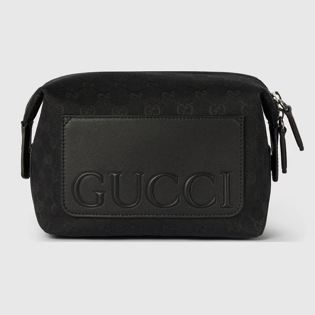 Gg Canvas Small Toiletry Case