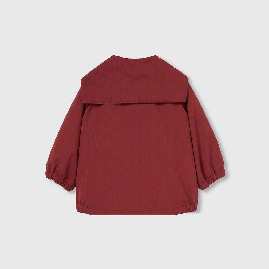 Baby Gg Nylon Twill Zip Jacket