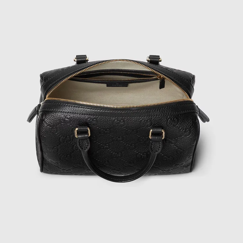 Gg Emblem Medium Boston Bag