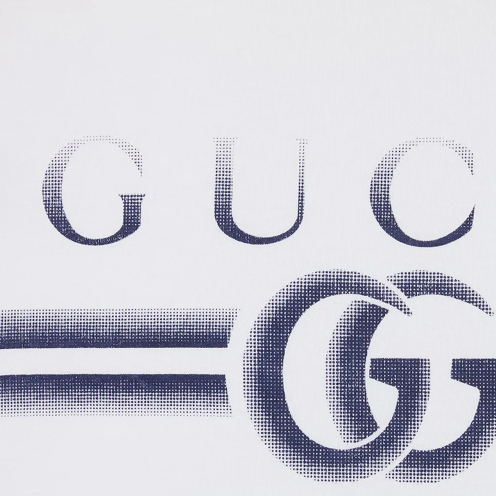 Cotton Jersey T-Shirt With Gucci Print