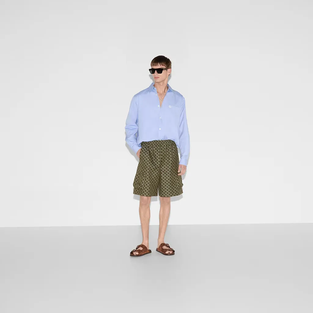 Embroidered Oxford Cotton Shirt