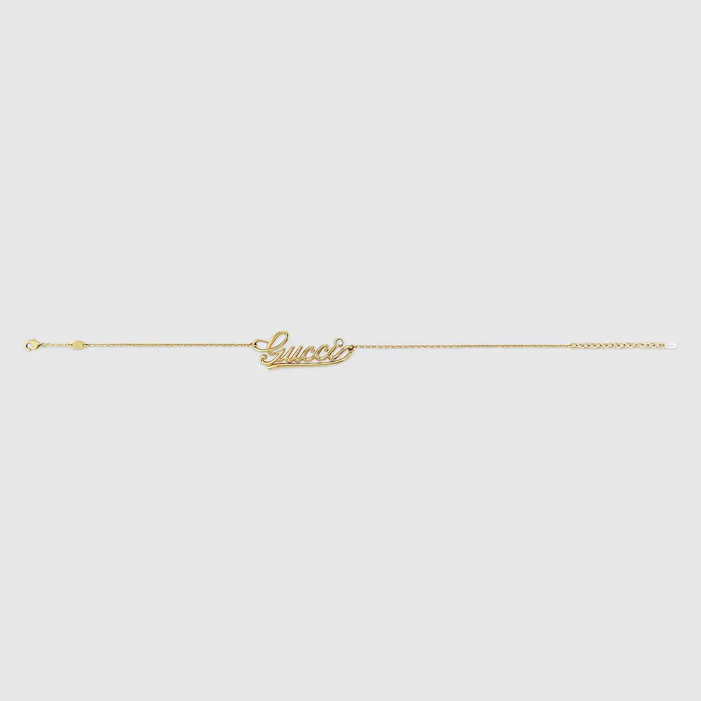 Choker Necklace With Gucci Script
