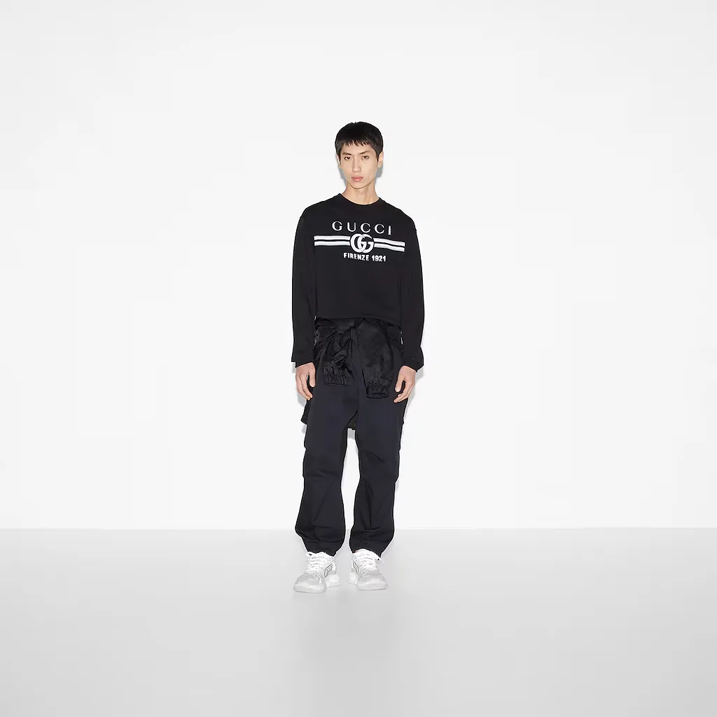 Cotton Jersey Printed Sweatshirt