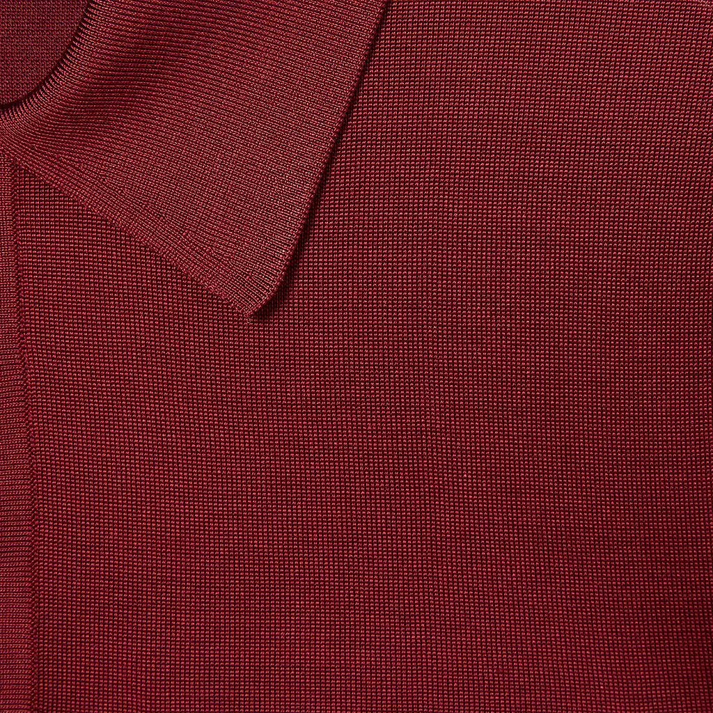Fine Silk Polo Top