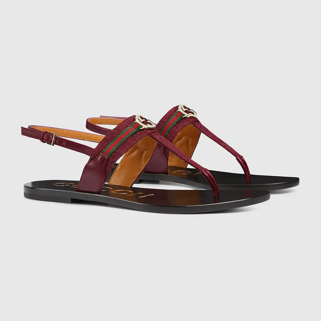Interlocking G Web Sandal