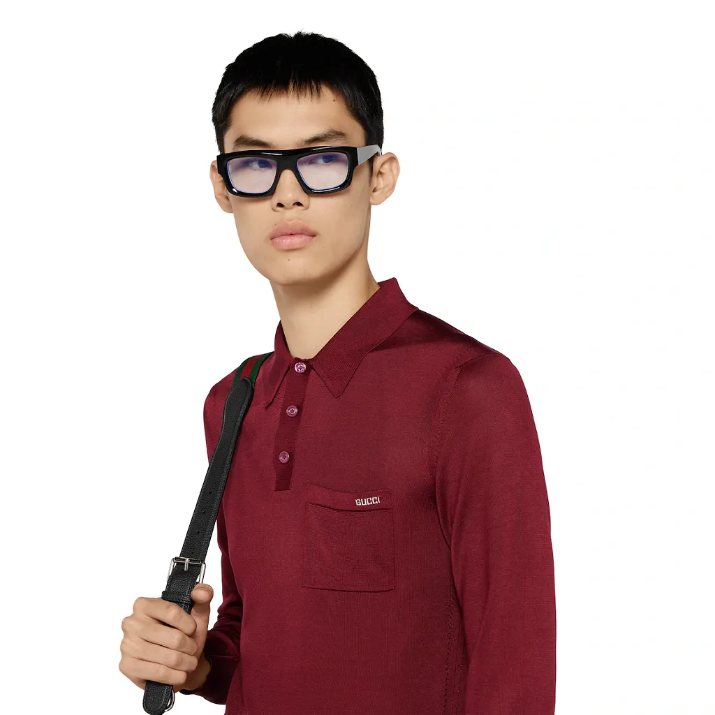 Fine Silk Polo Top