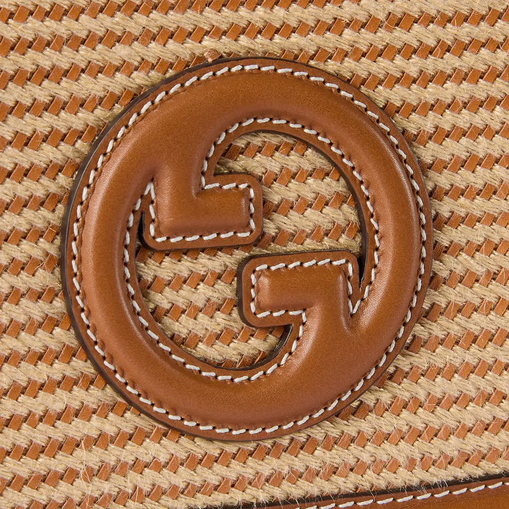 Gucci Blondie Woven Medium Top Handle Bag